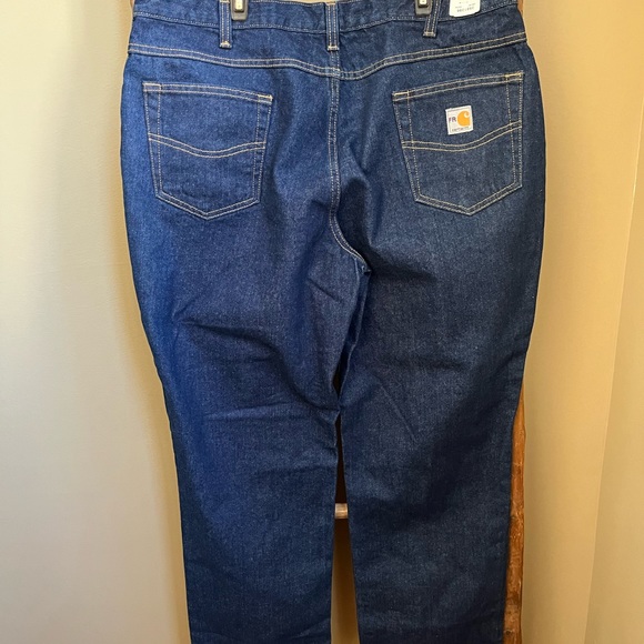NWT Carhartt Flame-Resistant Rugged Straight Fit 4 Pocket Jean Size 40 x 32 - Picture 4 of 10